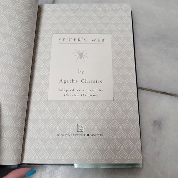 Spider's Web by Charles Osborne & Agatha Christie Hard Cover - Picture 3 of 7